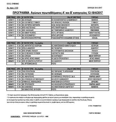 Το πρόγραμμα της εμβόλιμης αγωνιστικής (12-19/4/2017) embolimhagwnistikh page 001
