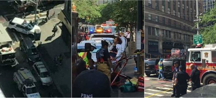 Ισχυρή έκρηξη και φωτιά στο κέντρο της Νέας Υόρκης - 35 τραυματίες