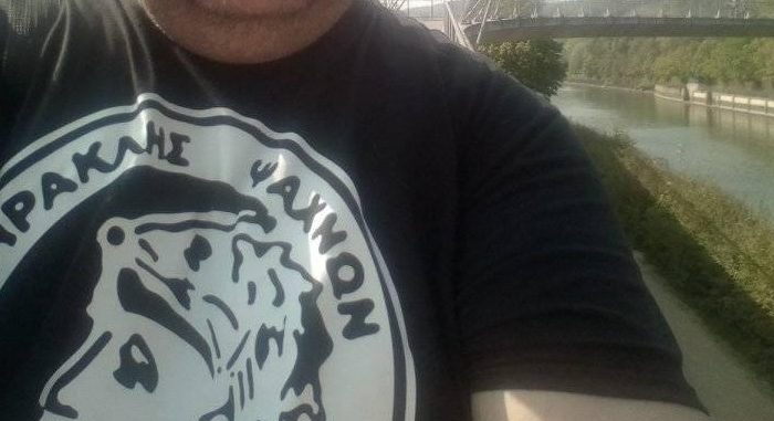 Ψαχνιώτης κυκλοφορεί στην Γερμανία με φανέλα του....Ηρακλή Ψαχνών !