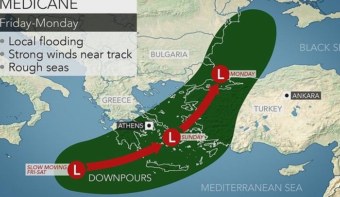 LIVE : Στους... ρυθμούς του «Ζορμπά» τις επόμενες 48 ώρες η Ελλάδα - Καταιγίδες, ισχυροί άνεμοι και κύματα 11 μέτρων