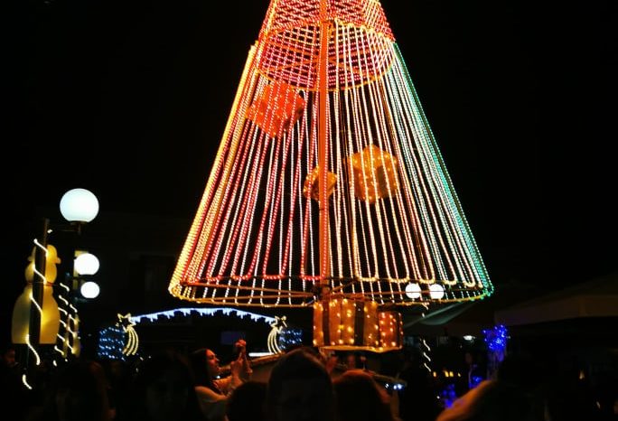 Άναψε το Χριστουγεννιάτικο δένδρο στην πλατεία των Ψαχνών (video)
