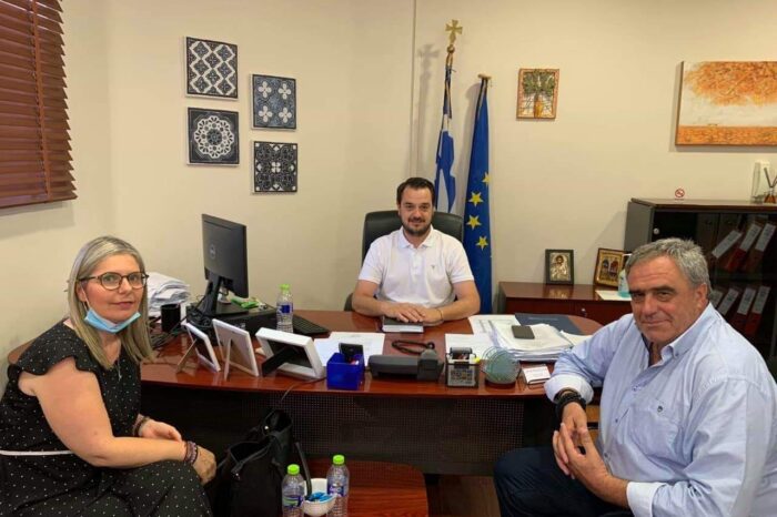 Λάρισα : Γιώργος Ψαθάς και Αφένδρα Σοφία σε συνάντηση με τον αναπληρωτή Διοικητή της 5ης Περιφέρειας Στερεάς Ελλάδας