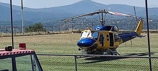 Στενή:Εγκαταστάθηκε ελικόπτερο της πολιτικής προστασίας για επιφυλακή (φωτό)