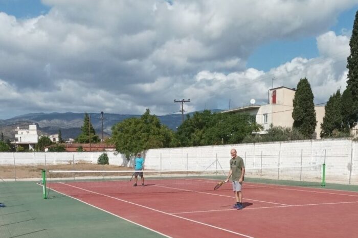 Αγιασμός του γηπέδου τένις την Παρασκευή 30 Σεπτεμβρίου