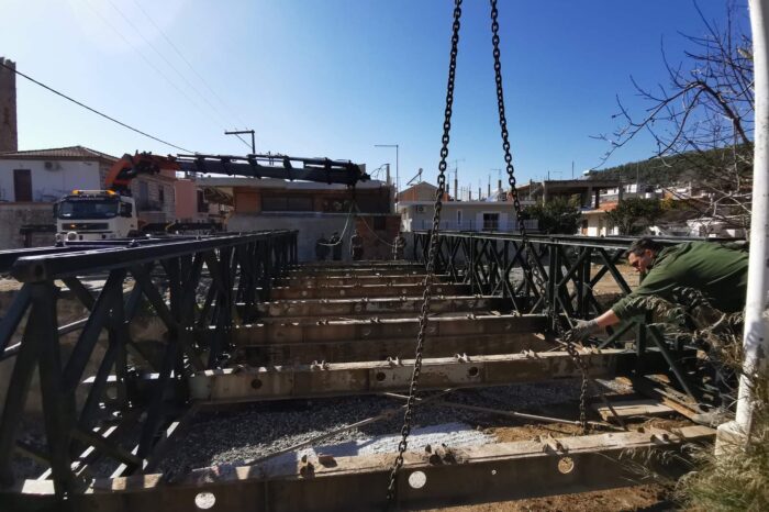Πολιτικά:Ξεκίνησαν οι εργασίες για την κατασκευή της νέας γέφυρας (video)