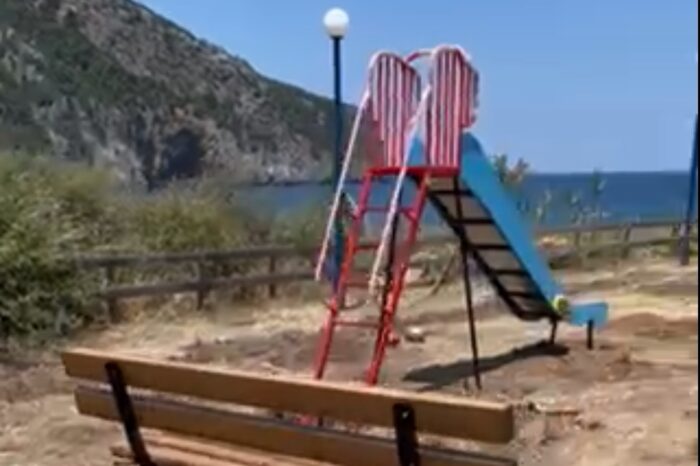 Κατασκευάζεται παιδική χαρά στον Λιμνιώνα (video)