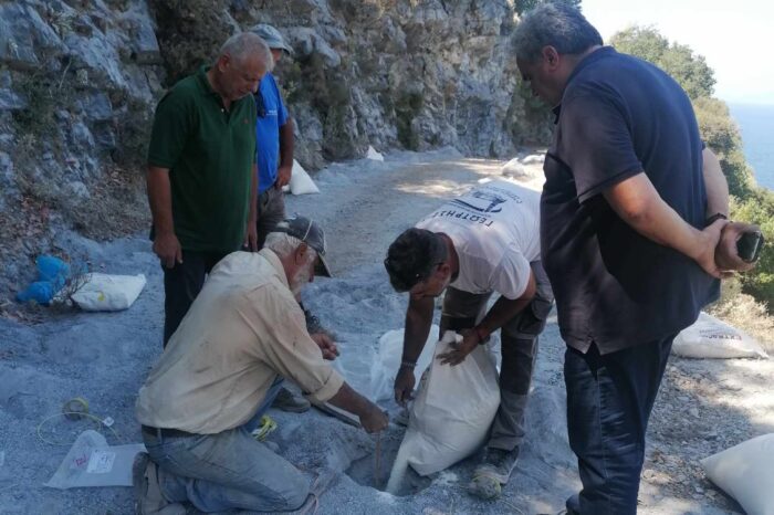 Ελεγχόμενος εκβραχισμός με χρήση εκρηκτικών μέσων στην θέση «Τούρκοι» του Δήμου Διρφύων Μεσσαπίων