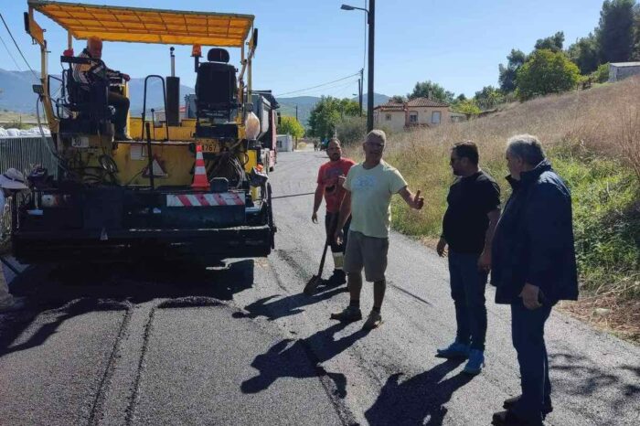 Ασφαλτόστρωση στον Πισσώνα