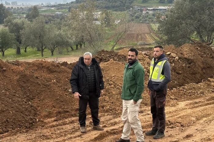 Ο Γιώργος Ψαθάς στα έργα της Παράκαμψης Χαλκίδας - Ψαχνών