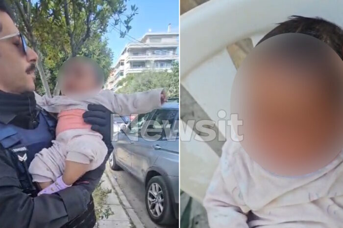 Βίντεο – ντοκουμέντο με τη συγκλονιστική στιγμή που αστυνομικοί εντοπίζουν το βρέφος δίπλα σε κάδο απορριμμάτων