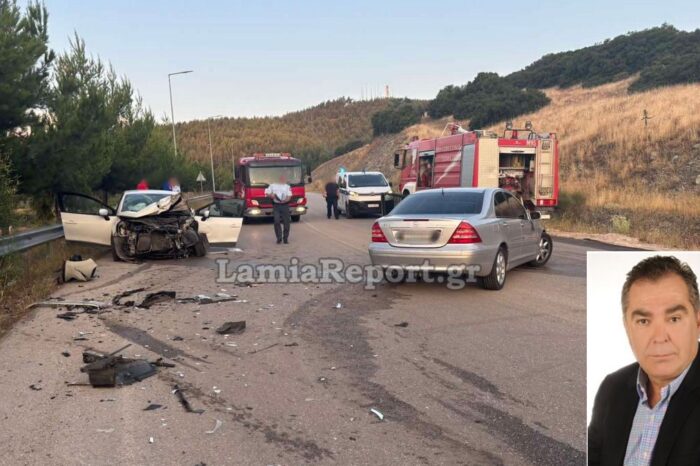 Σοκ στη Λαμία: Σκοτώθηκε σε τροχαίο ο Αντιδήμαρχος Κώστας Σταυρογιάννης - Βαριά τραυματισμένη η σύζυγός του