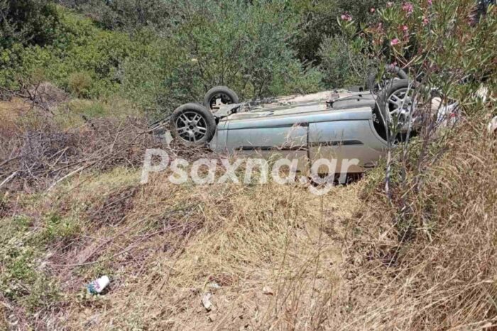 Νέο τροχαίο στο Αλιβέρι - Τούμπαρε ΙΧ