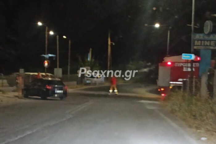 Τροχαίο στο Αλιβέρι - ΙΧ συγκρούστηκε με Πυροσβεστικό